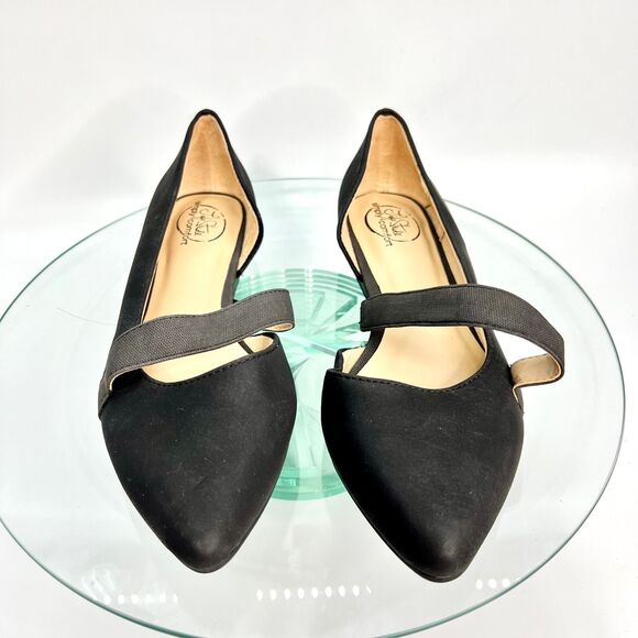 Life Stride Simply Comfort Flat Shoes 7.5 M Black Pointed Toe D'orsay - Picture 4 of 12